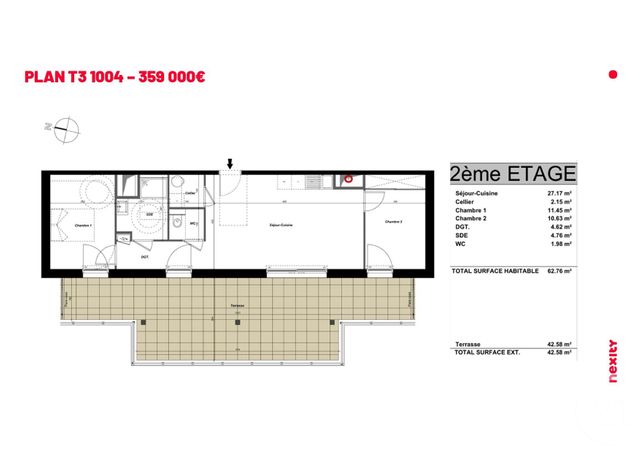 Appartement F3 à vendre - 3 pièces - 62.76 m2 - ST TROJAN LES BAINS - 17 - POITOU-CHARENTES - Century 21 Agence Des Pertuis